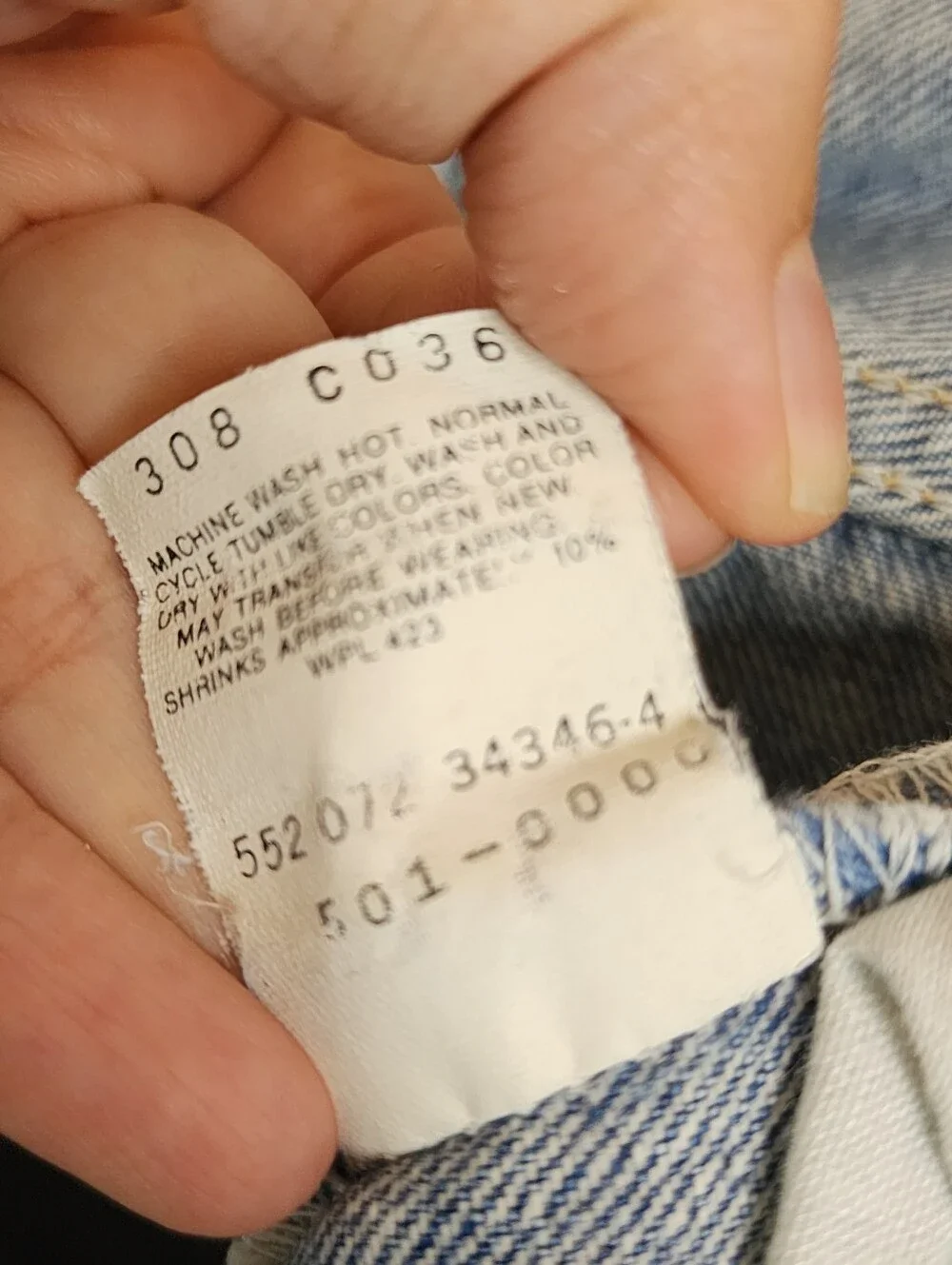 Vintage Levi's 1992 501xx Denim Jeans | Size 34x36